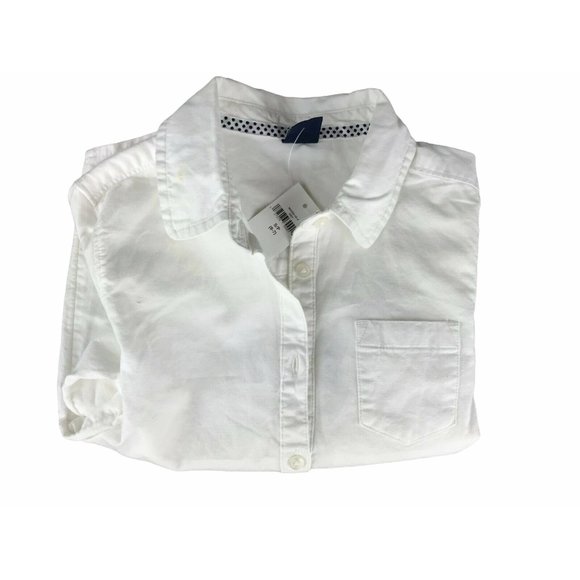 Gapkids S/P Small Button Down Collared Shirt White - Picture 7 of 7